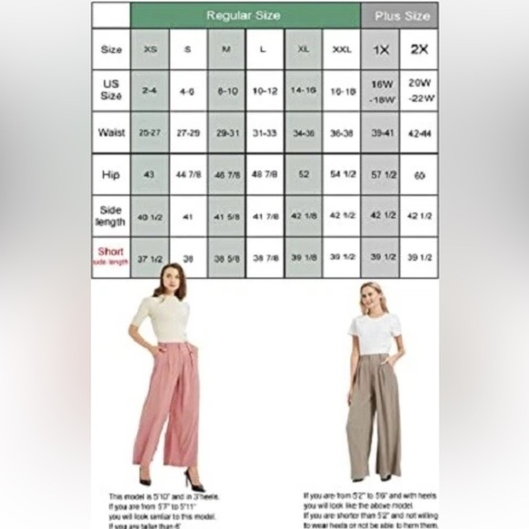 (N3)Tronjori Camel High-Waisted Wide-Leg Culotte Pants
Long Palazzo Pants,Size S - Picture 14 of 16